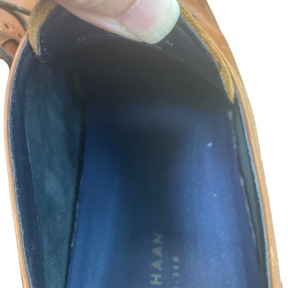 Cole Haan Mens Brown Leather Wingtip Oxford Shoes Size 12M SKU 9413 - Picture 7 of 16